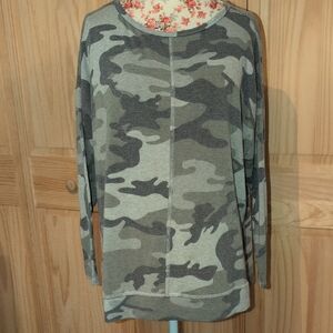 Cyrus Camouflage Knit Top